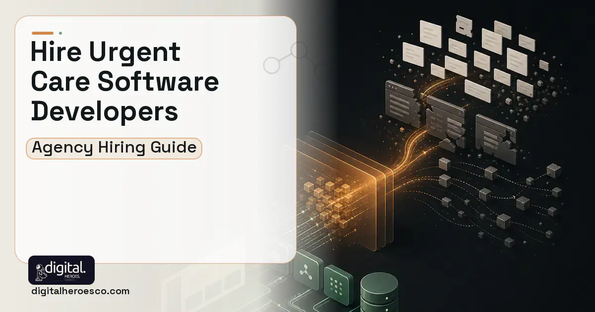 Custom Software Development workflow illustration for How to Hire an Urgent Care Software Development Company.