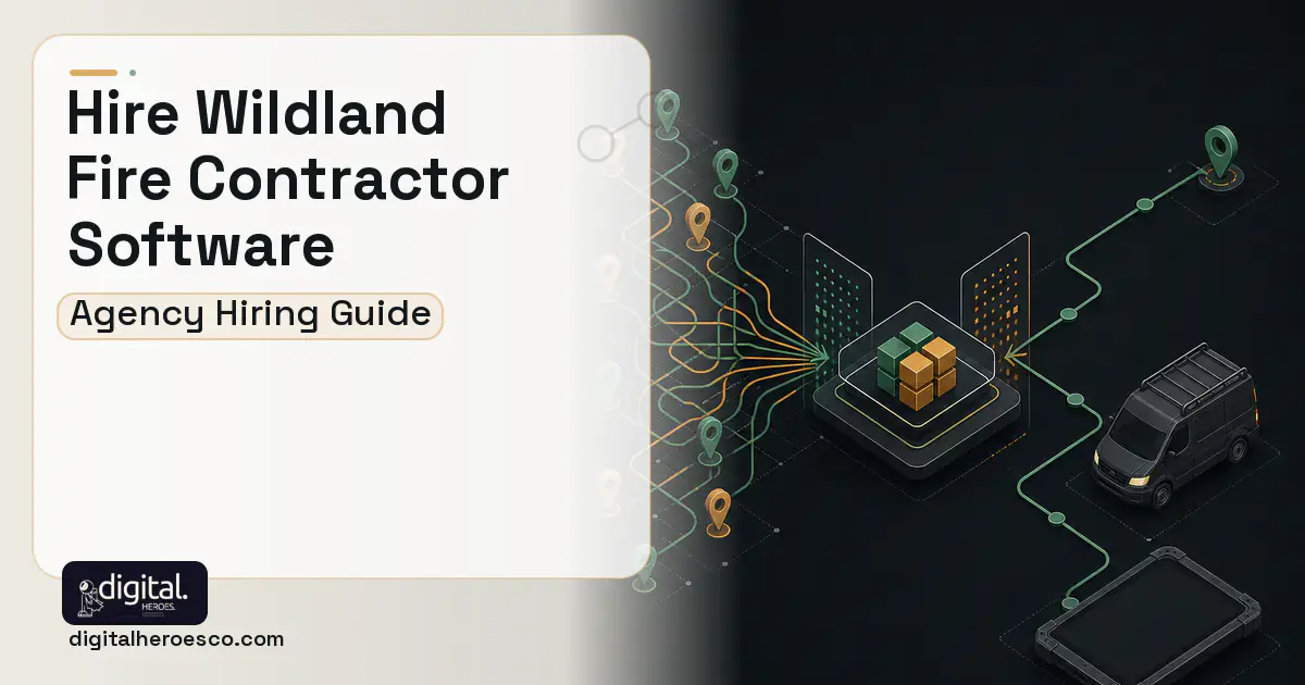 Field Service Software workflow illustration for How to Hire a Wildland Fire Contractor Software Development Company.