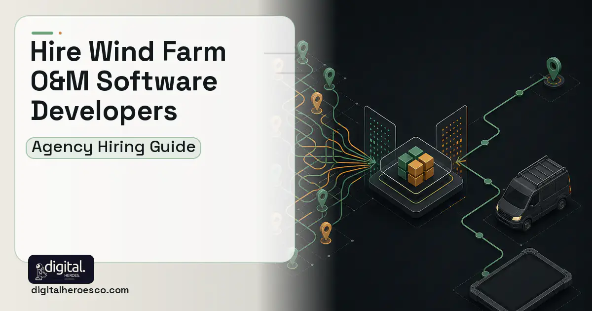 Field Service Software workflow illustration for How to Hire a Wind Farm O&M Software Development Company.