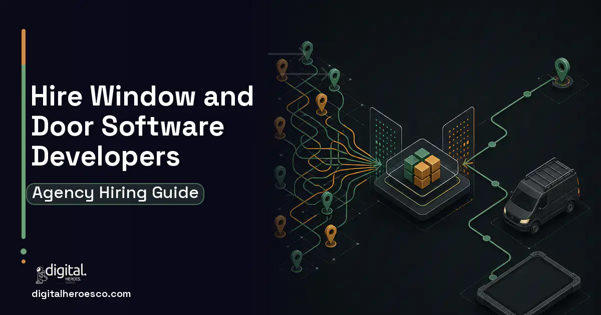 Field Service Software workflow illustration for How to Hire a Window and Door Installer Software Development Company.