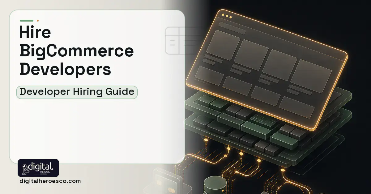 Shopify Development product interface illustration for Hire BigCommerce Developers.