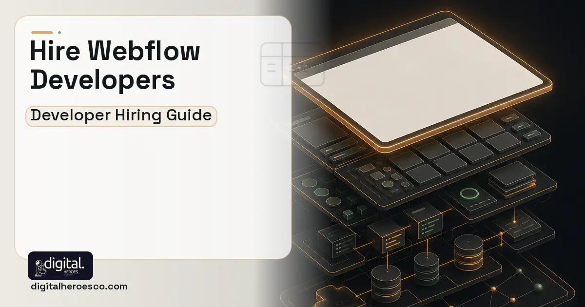 Website Development product interface illustration for Hire Webflow Developers.