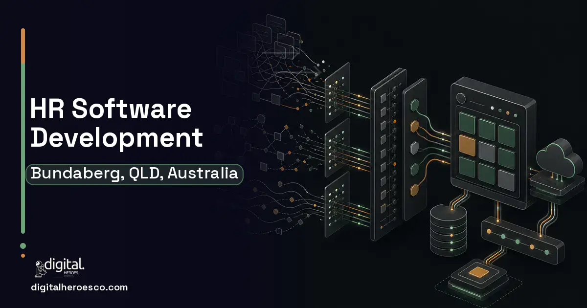 HR Software Development workflow illustration for Bundaberg, QLD, Australia.
