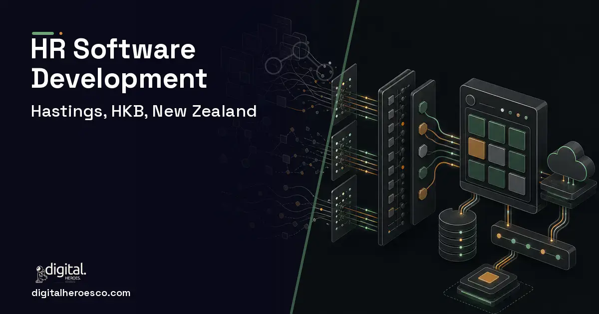 HR Software Development workflow illustration for Hastings, HKB, New Zealand.
