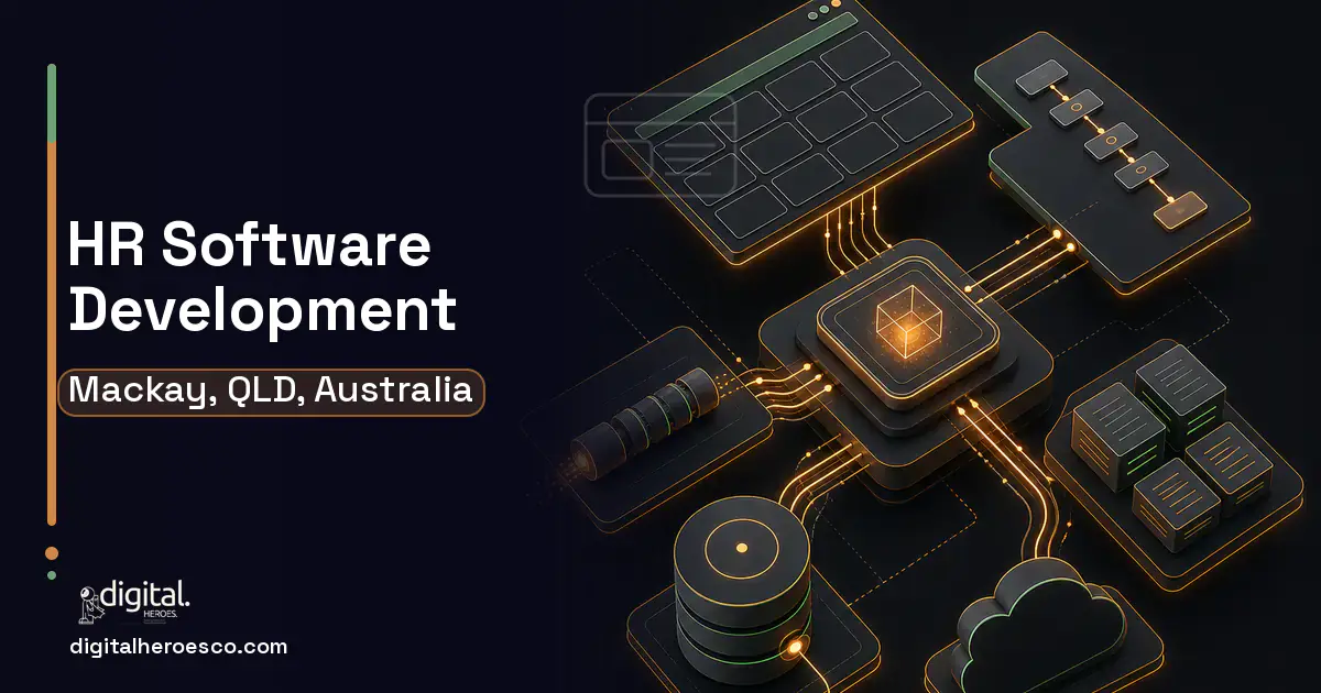HR Software Development product interface illustration for Mackay, QLD, Australia.
