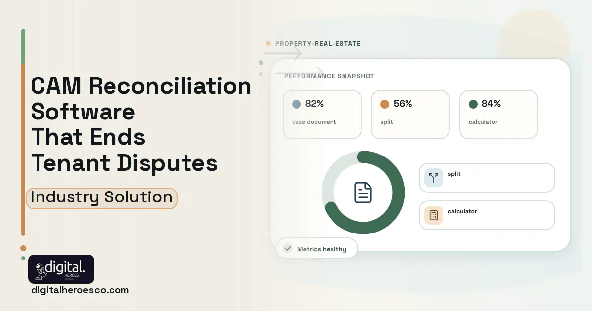 Cam Reconciliation software visual showing case document, split, and calculator.