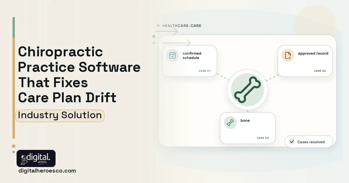 Chiropractic Practice software visual showing bone, confirmed schedule, and approved record.