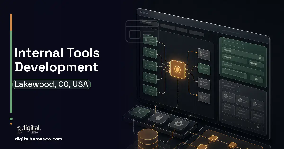Internal Tools Development product interface illustration for Lakewood, CO, USA.