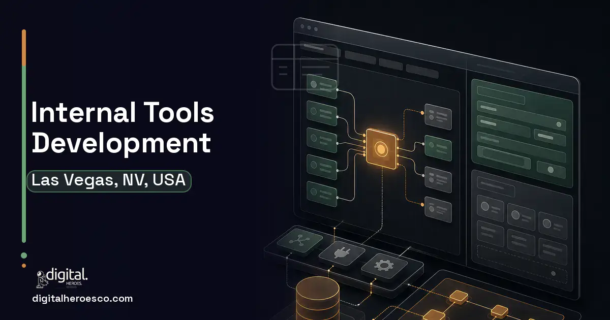 Internal Tools Development product interface illustration for Las Vegas, NV, USA.