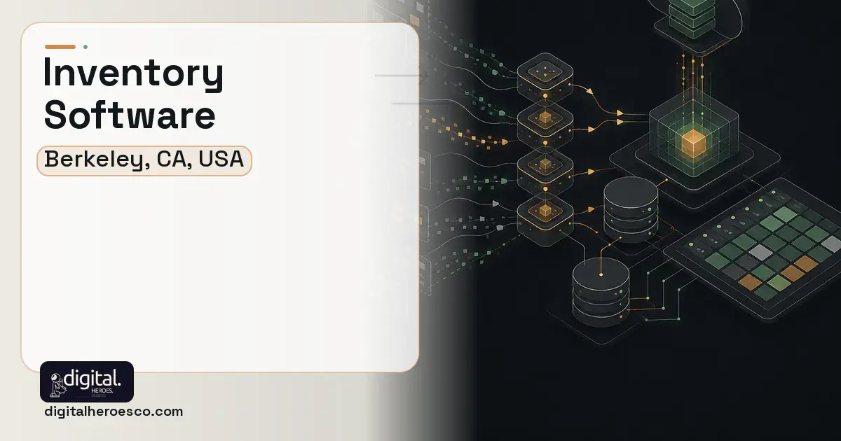 Inventory Software workflow illustration for Berkeley, CA, USA.