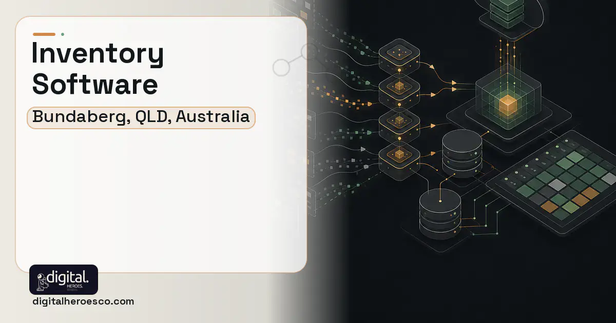 Inventory Software workflow illustration for Bundaberg, QLD, Australia.
