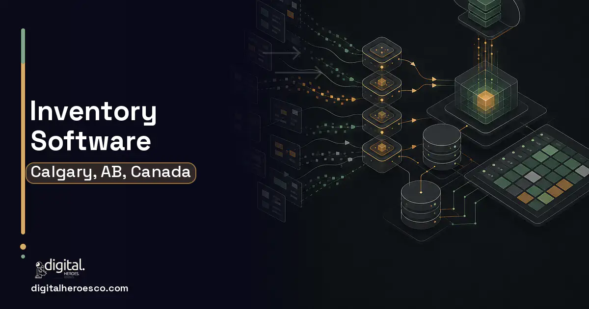 Inventory Software workflow illustration for Calgary, AB, Canada.