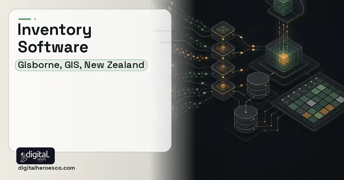 Inventory Software workflow illustration for Gisborne, GIS, New Zealand.