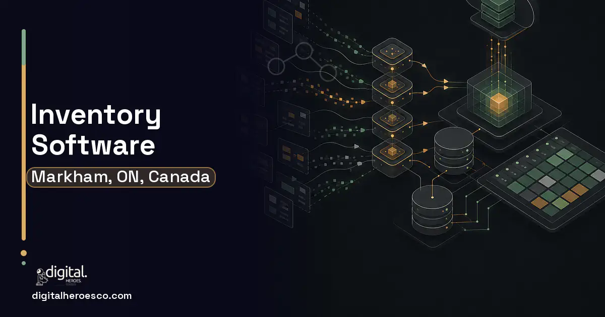 Inventory Software workflow illustration for Markham, ON, Canada.