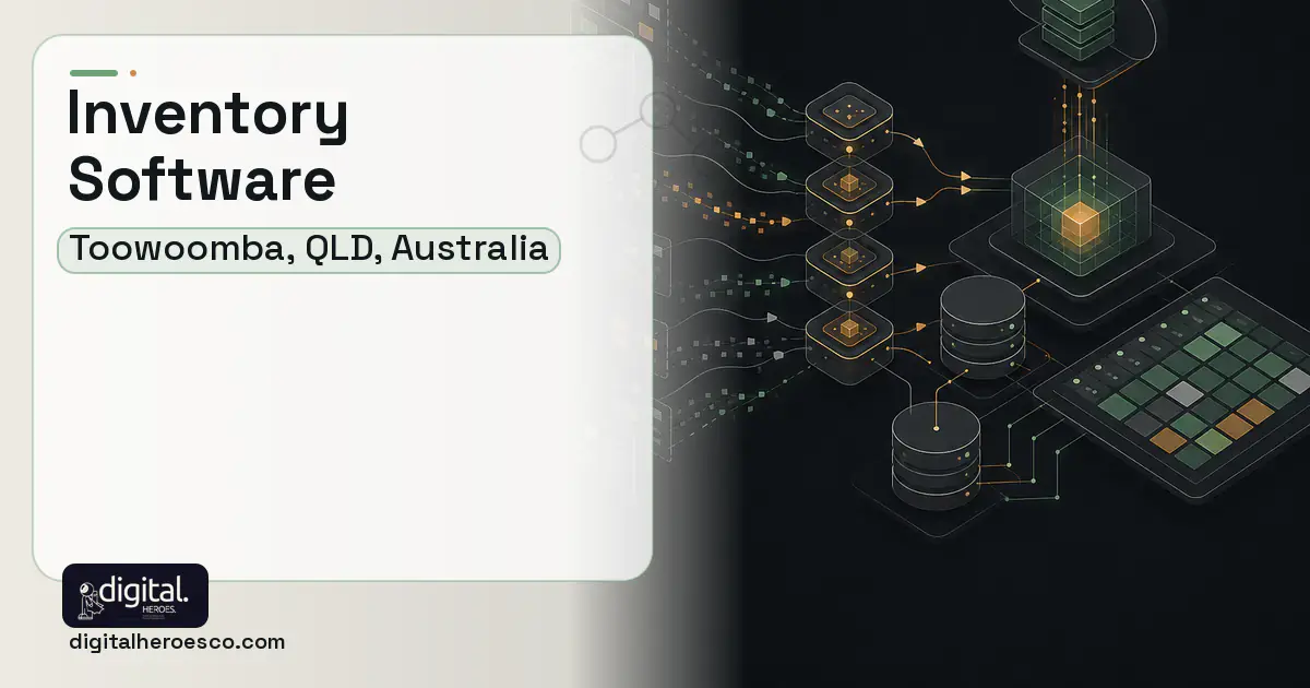 Inventory Software workflow illustration for Toowoomba, QLD, Australia.