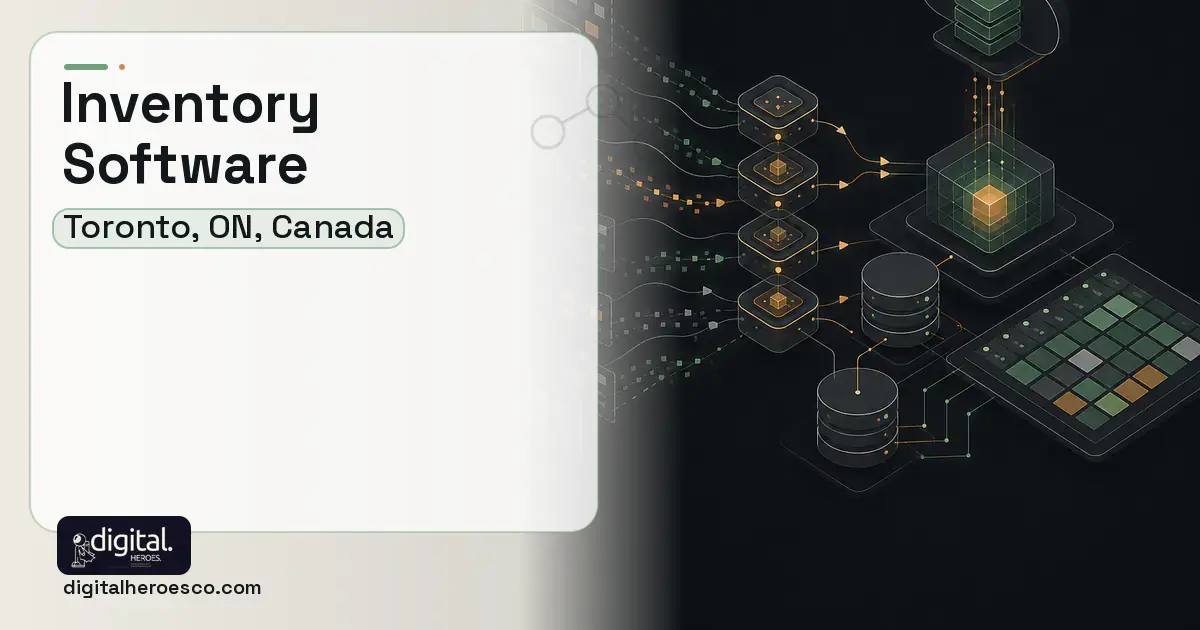 Inventory Software workflow illustration for Toronto, ON, Canada.
