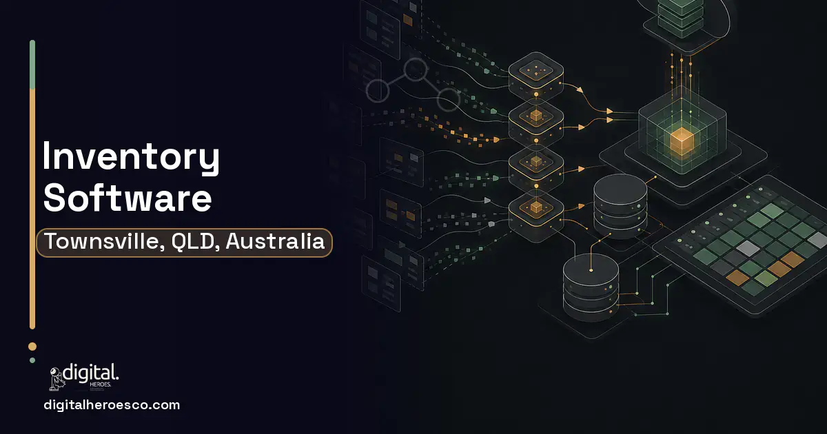 Inventory Software workflow illustration for Townsville, QLD, Australia.