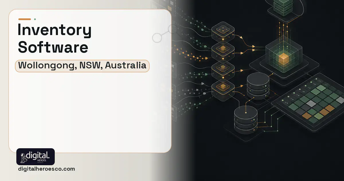 Inventory Software workflow illustration for Wollongong, NSW, Australia.