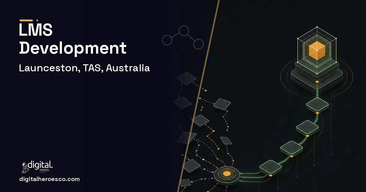 LMS Development workflow illustration for Launceston, TAS, Australia.