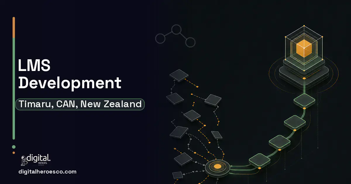 LMS Development workflow illustration for Timaru, CAN, New Zealand.