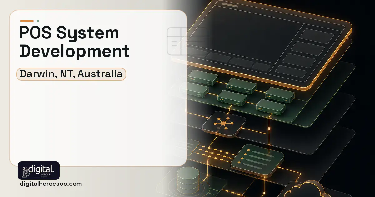 POS System Development product interface illustration for Darwin, NT, Australia.