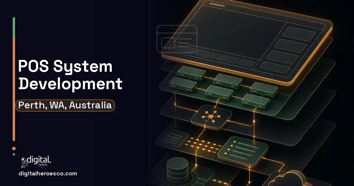 POS System Development product interface illustration for Perth, WA, Australia.