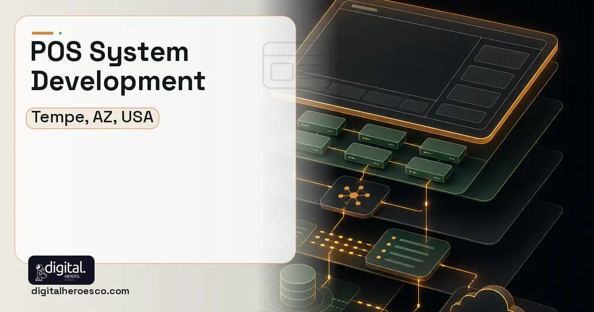 POS System Development product interface illustration for Tempe, AZ, USA.