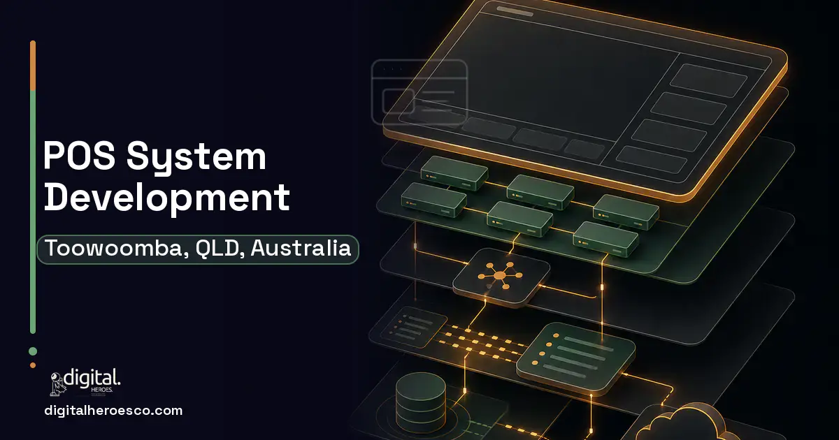 POS System Development product interface illustration for Toowoomba, QLD, Australia.