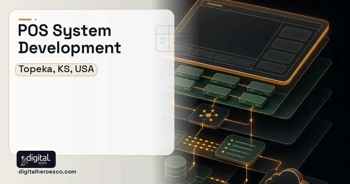 POS System Development product interface illustration for Topeka, KS, USA.