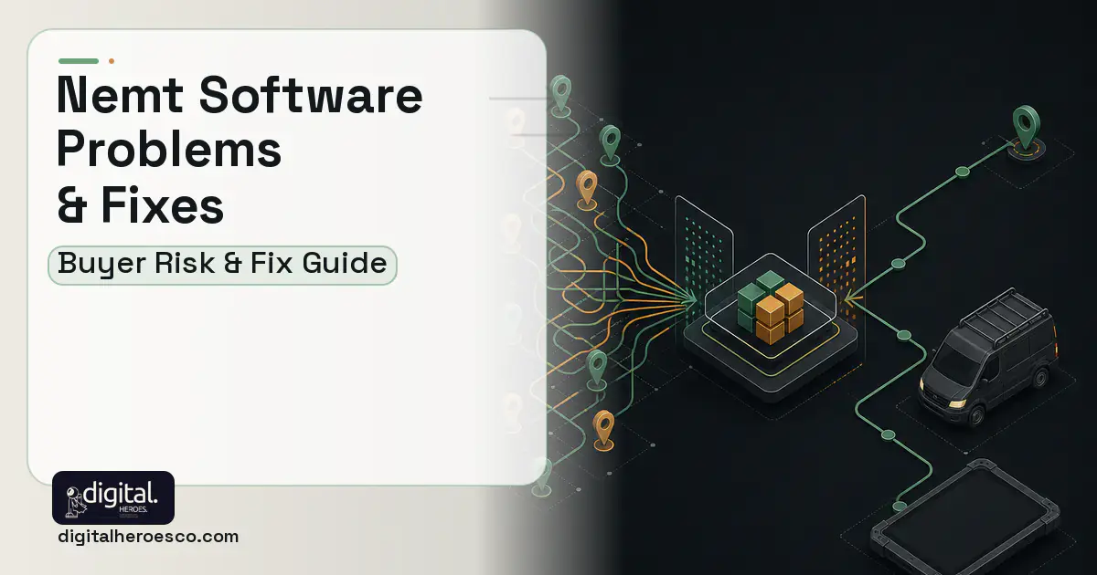 Nemt Software workflow illustration showing common problems and fixes.