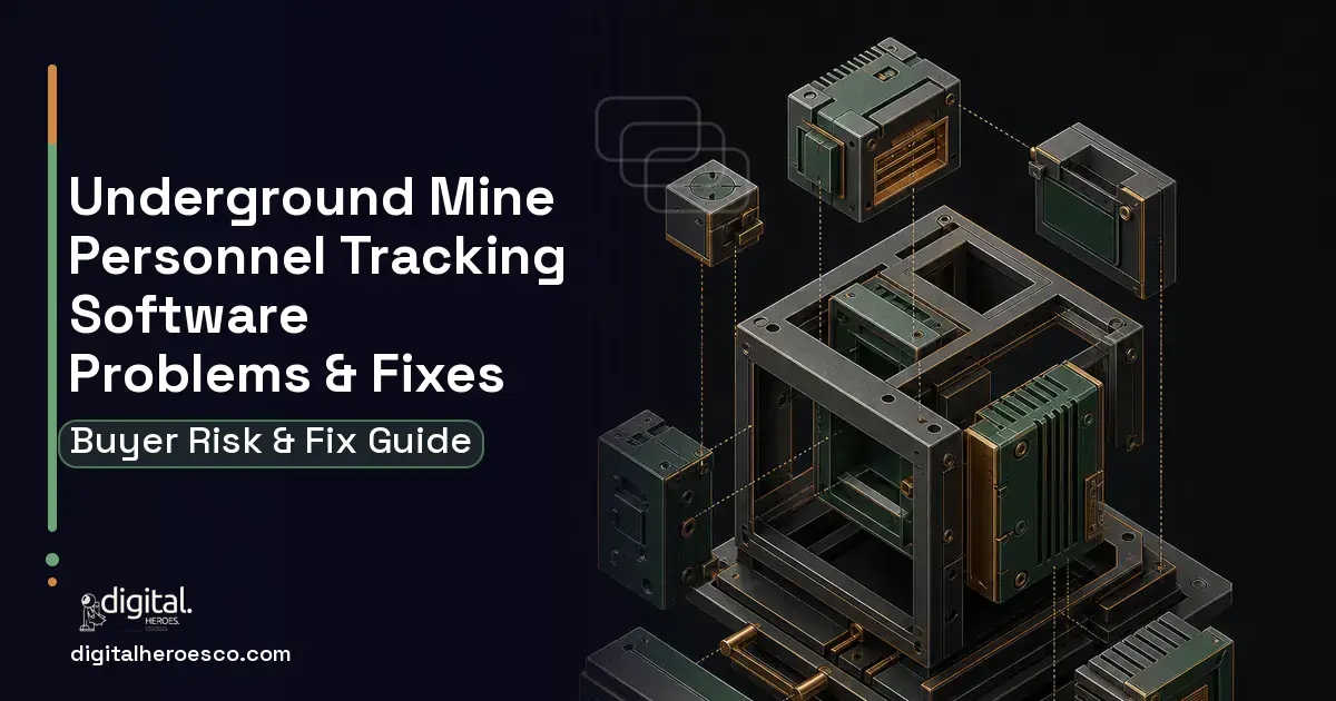 Underground Mine Personnel Tracking Software software overview illustration showing common problems and fixes.