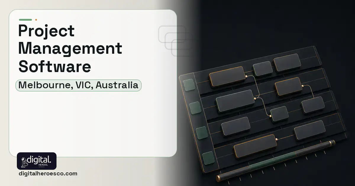 Project Management Software software overview illustration for Melbourne, VIC, Australia.