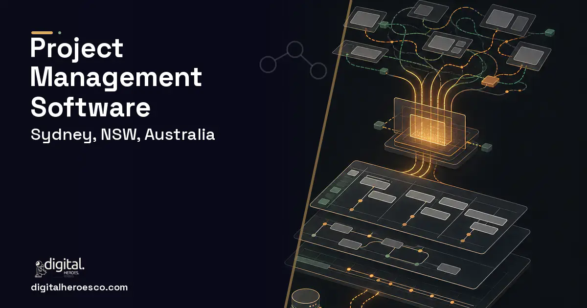 Project Management Software workflow illustration for Sydney, NSW, Australia.