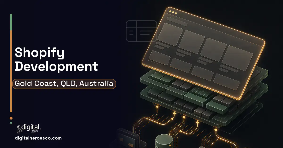 Shopify Development product interface illustration for Gold Coast, QLD, Australia.