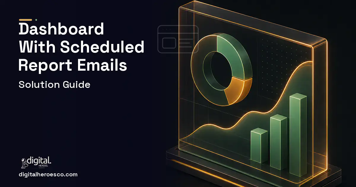 BI Dashboard Development product interface illustration for Custom Dashboard With Scheduled Report Emails.