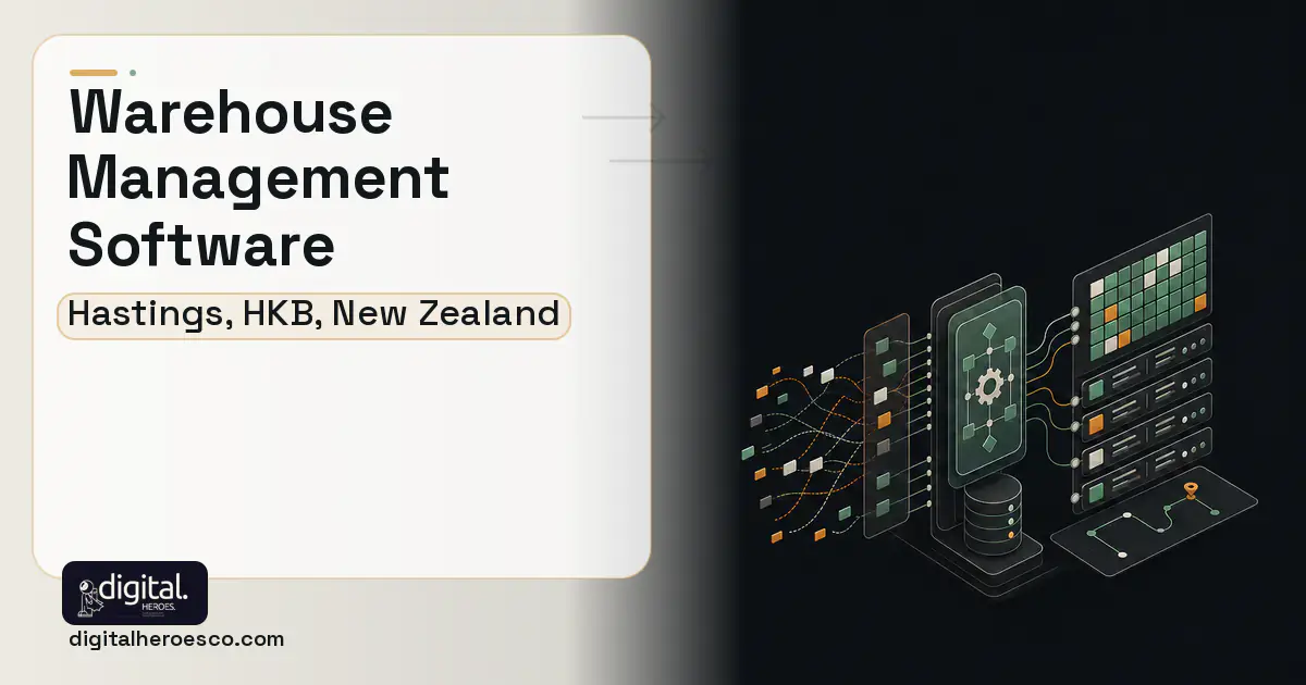 Warehouse Management Software workflow illustration for Hastings, HKB, New Zealand.